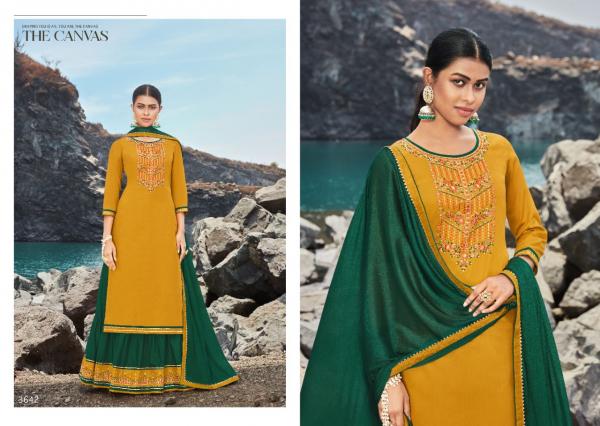 Rangoon Poshak Jam silk Embroidery Designer Readymade suit